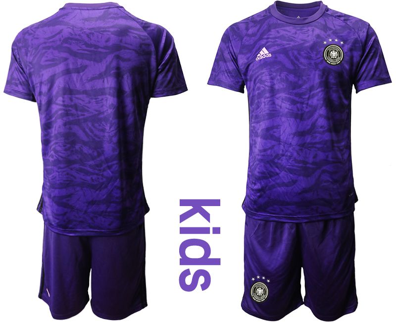 Youth 2019-2020 Season National Team Germany purple goalkeeper Soccer Jerseys->->Soccer Country Jersey